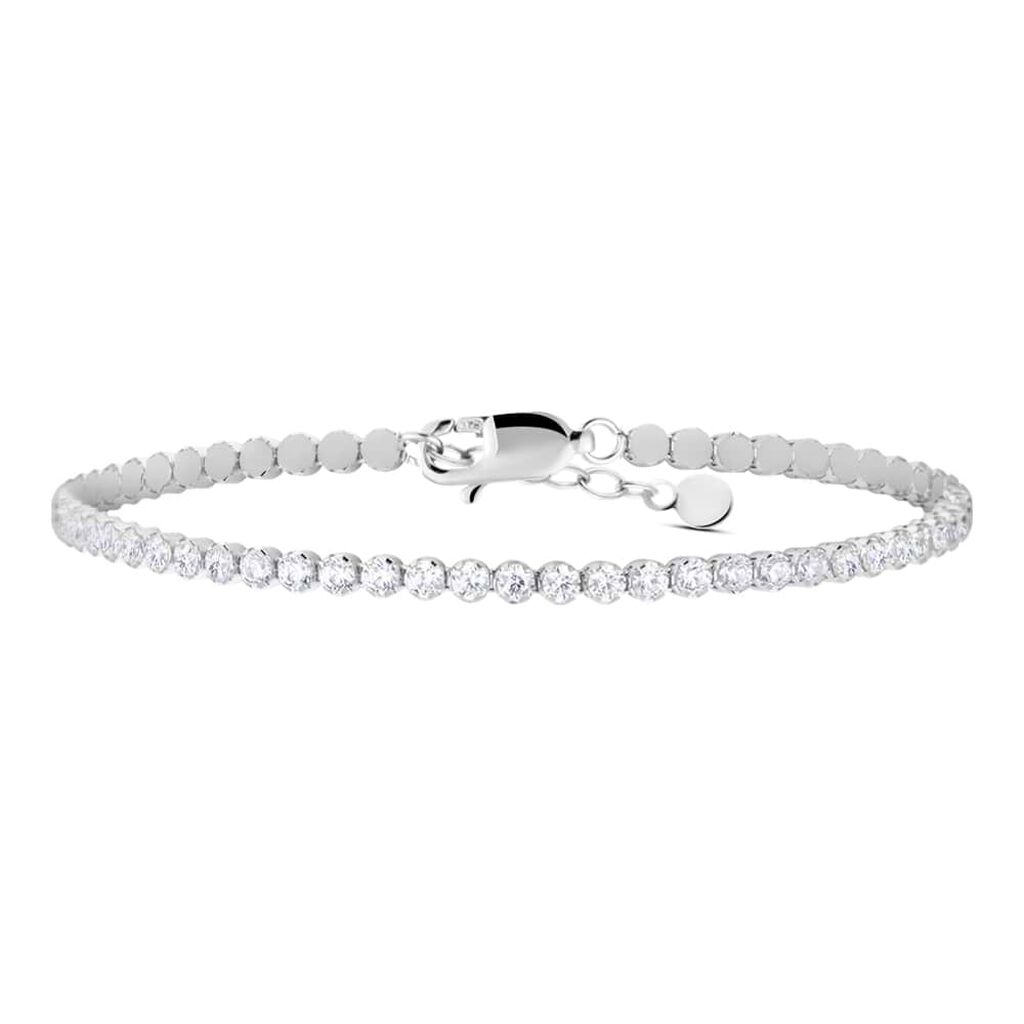Bracciale Tennis Claire Oro Bianco Cubic Zirconia