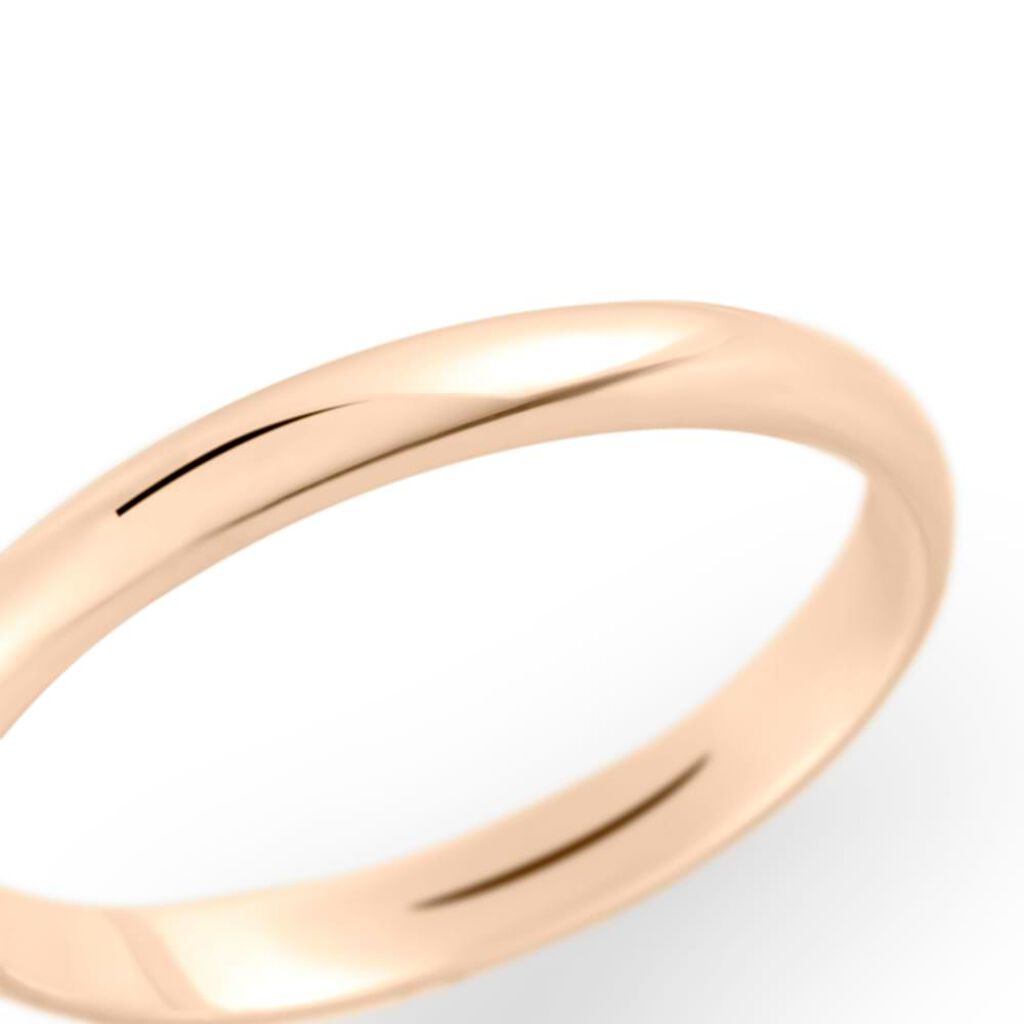 Fede Classica Leggera 2.5 mm Oro Rosa - Anelli con Incisione Unisex | Stroili