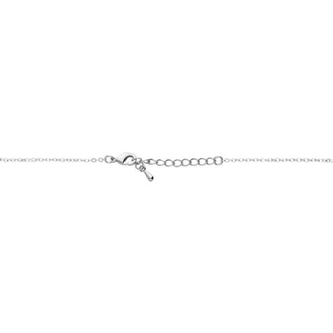 Girocollo in metallo rodiato con pendente cuore con strass - Collane Donna | Stroili