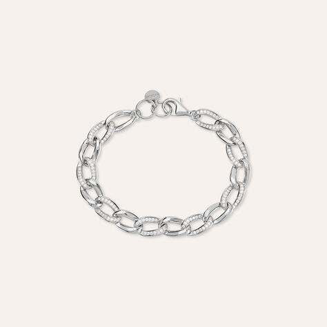 Bracciale Catena Silver Shine Argento Rodiato Cubic Zirconia - Bracciali Donna | Stroili