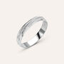 Fede Classica Diamantata 3.3 mm Oro Bianco