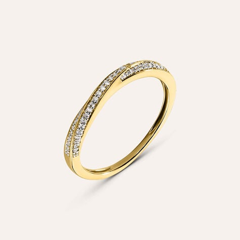 Anello Fascia Sophia Oro Giallo Diamante - Anelli con Pietre Donna | Stroili
