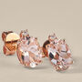 Orecchini Lobo Punto Luce Jasmine Oro Rosa Morganite Diamante