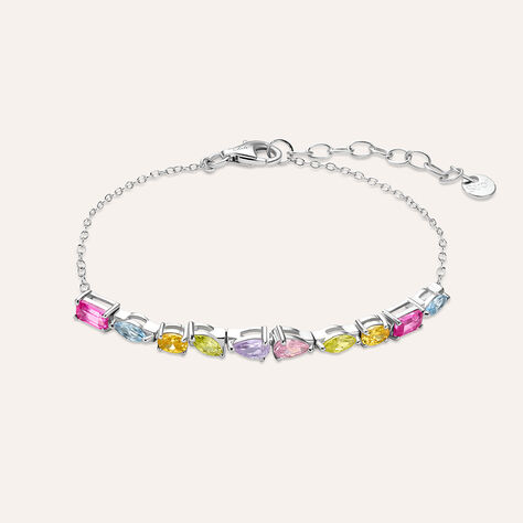 Bracciale Silver Rainbow Argento Rodiato Cubic Zirconia - Bracciali Amicizia Donna | Stroili