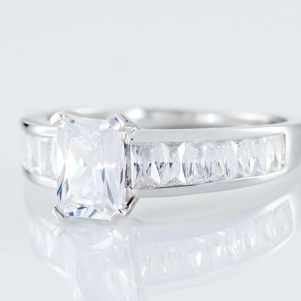 Anello Silver Elegance Argento Rodiato Cubic Zirconia - Anelli con Pietre Donna | Stroili