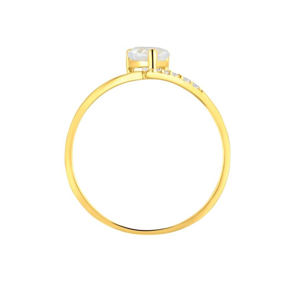 Anello Solitario Claire Oro Giallo Cubic Zirconia