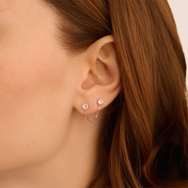 Catenina Veneziana per Piercing Bon Ton Oro Bianco 2.5cm - Gioielli Donna | Stroili