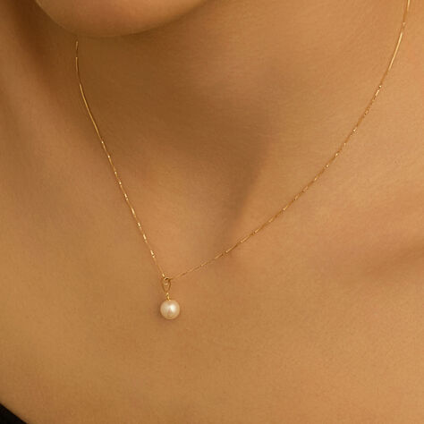 Collana Gabrielle Oro Giallo Perla D'Acqua Dolce - Collane Donna | Stroili