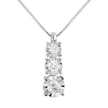 Collana Trilogy Diamotion Oro Bianco Diamante