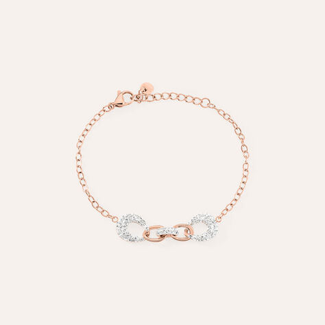 Bracciale Aura Acciaio Rosa Cristallo - Bracciali Donna | Stroili