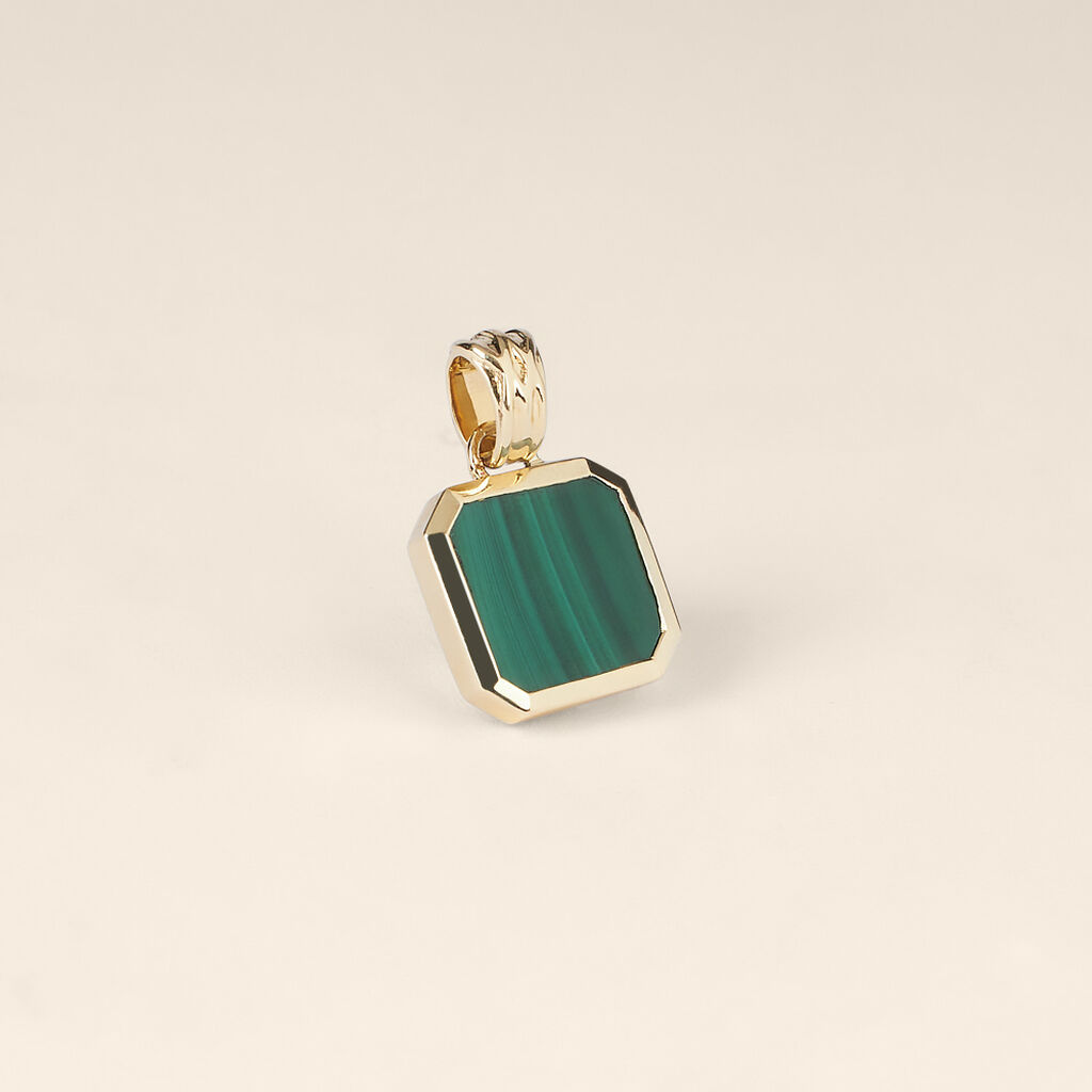 Pendente L'homme Or Oro Giallo Malachite