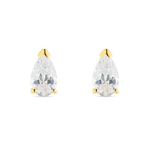 Orecchini Lobo Punto Luce Claire Oro Giallo Cubic Zirconia - Orecchini a Lobo Donna | Stroili