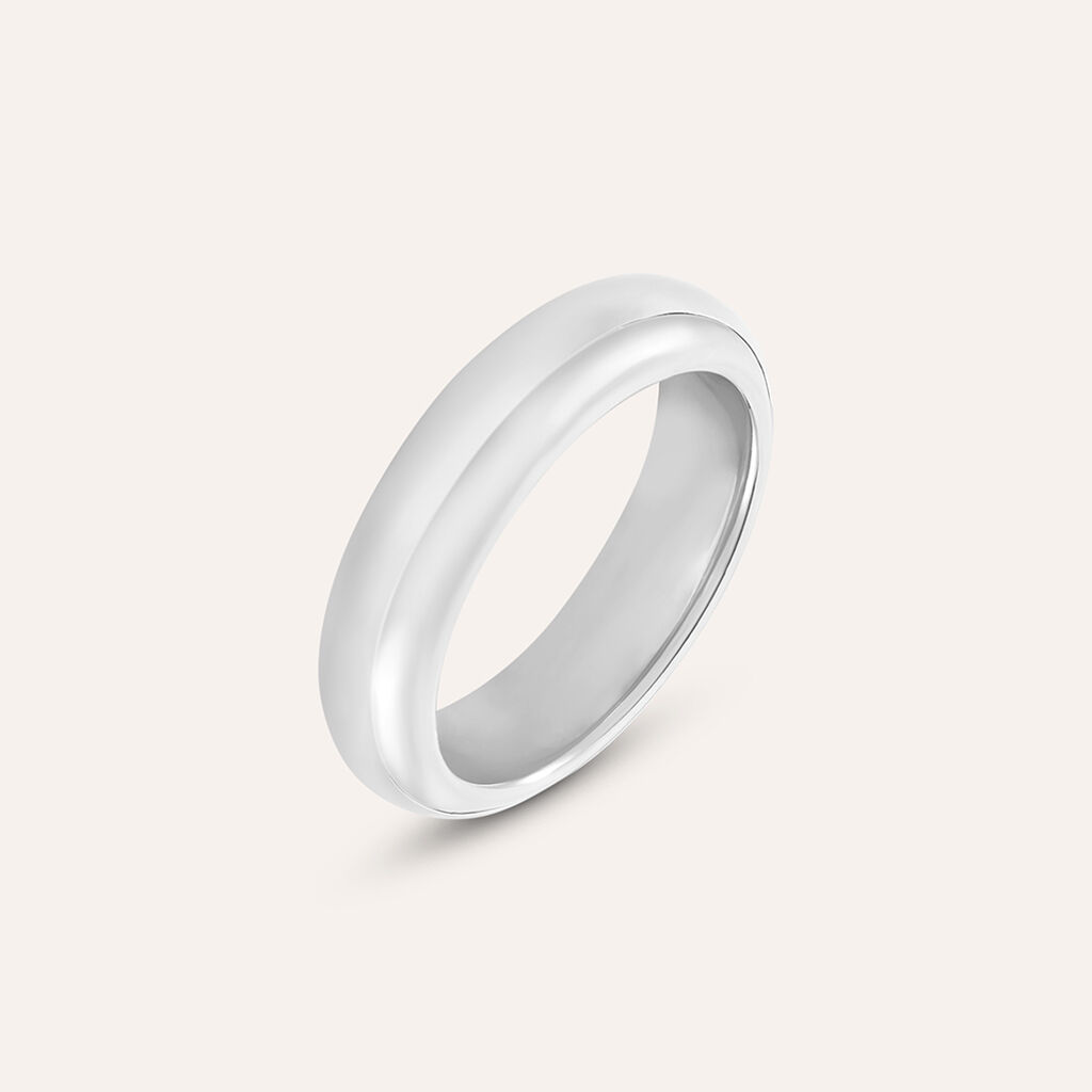 Fede Classica Leggera 5 mm Oro Bianco