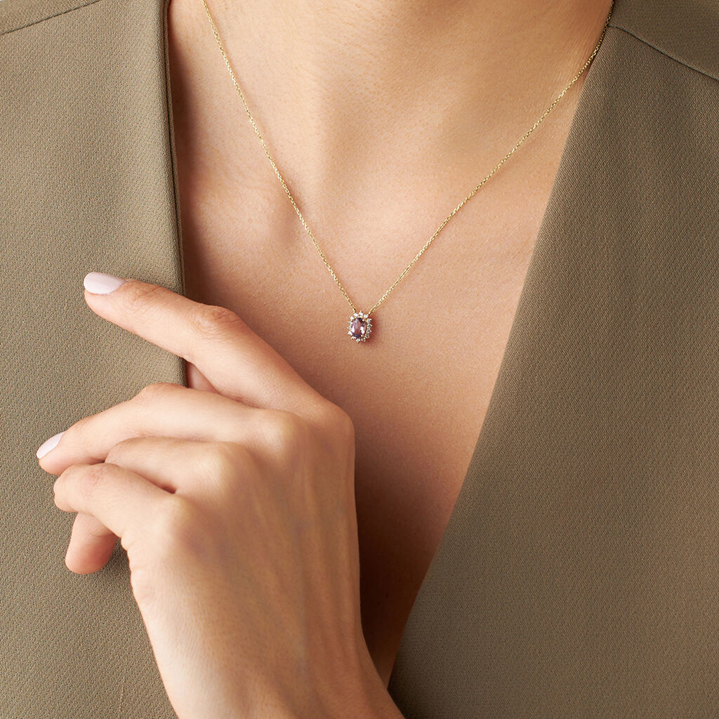 Collana Amélie Oro Giallo Topazio Cubic Zirconia - Collane Donna | Stroili