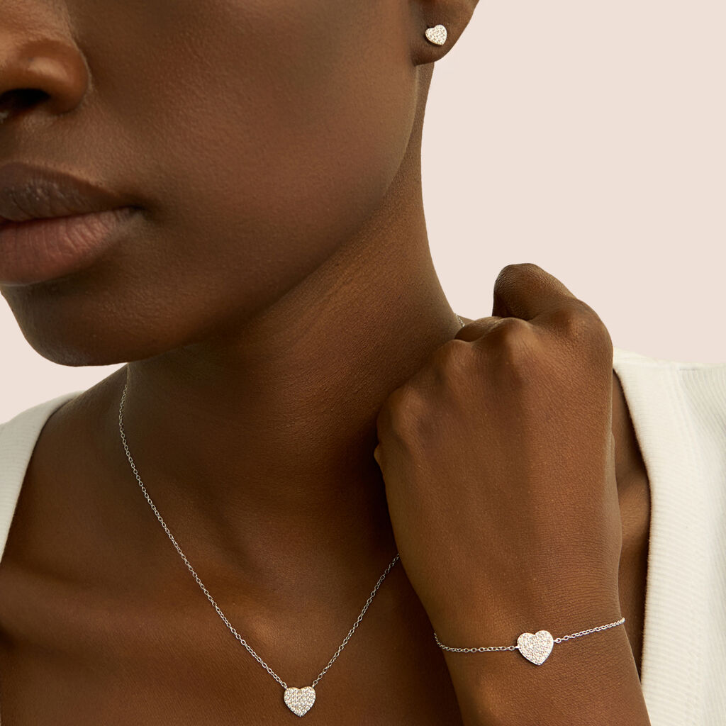 Collana Silver Moments Argento Rodiato Cubic Zirconia