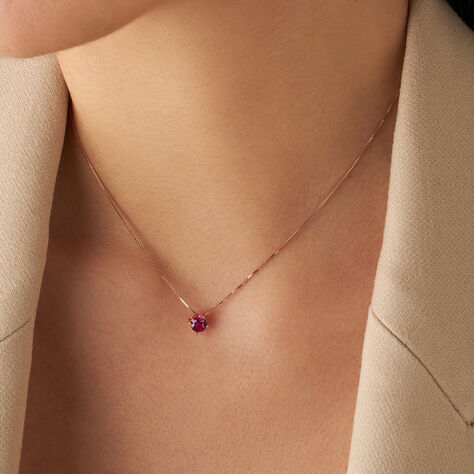 Collana Punto Luce Silver Rainbow Argento Rosa Cubic Zirconia - Collane Punto Luce Donna | Stroili