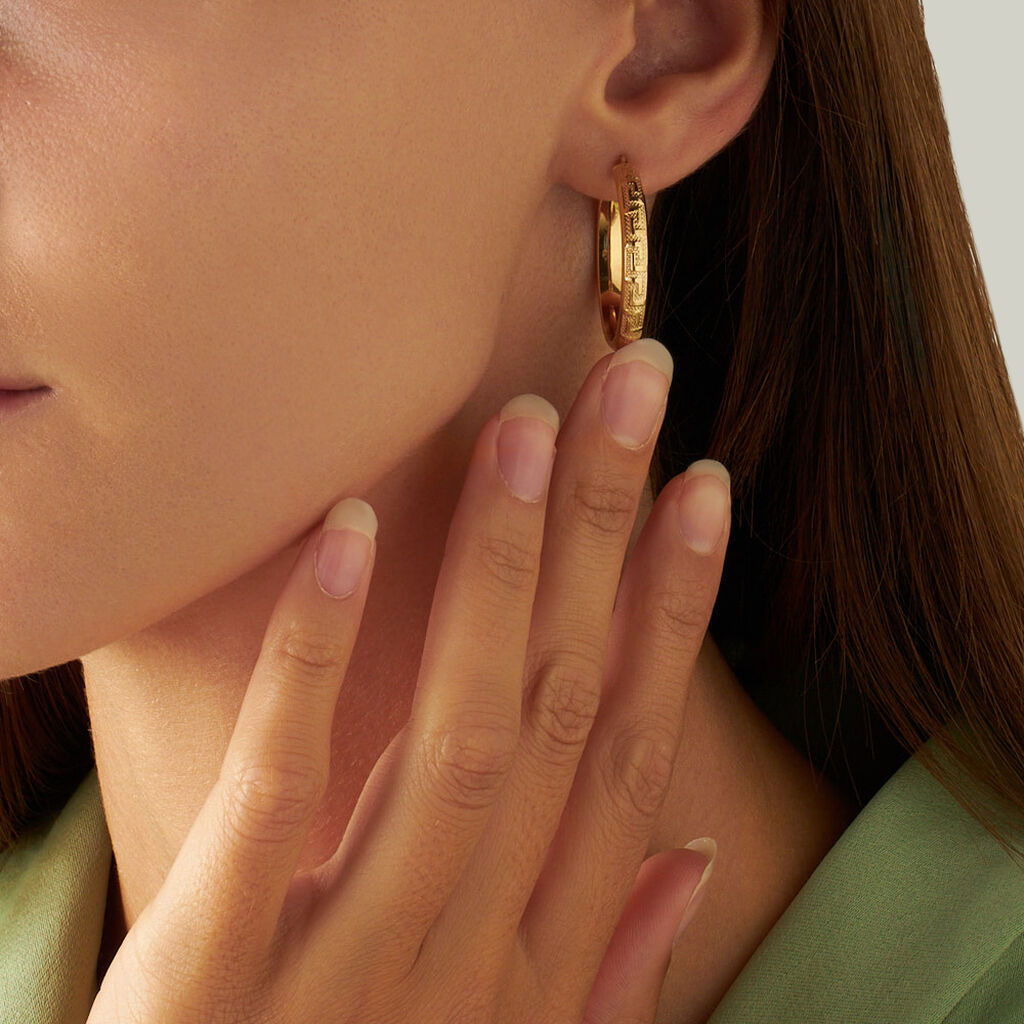 Orecchini A Cerchio Toujours Oro Giallo - Orecchini a Cerchio Donna | Stroili