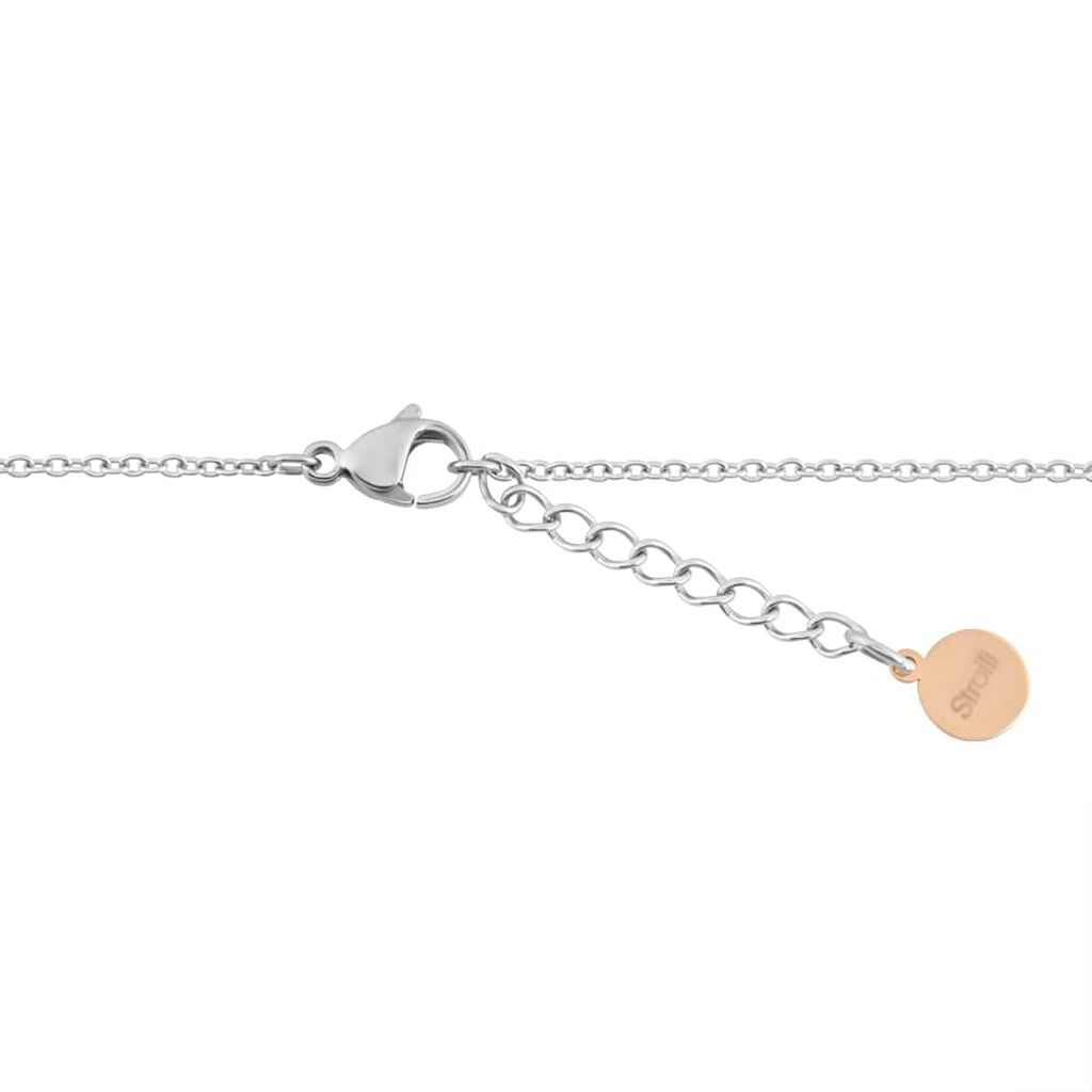 Collana Lady Chic Acciaio Bicolore Bianco / Rosa Cristallo - Collane Donna | Stroili