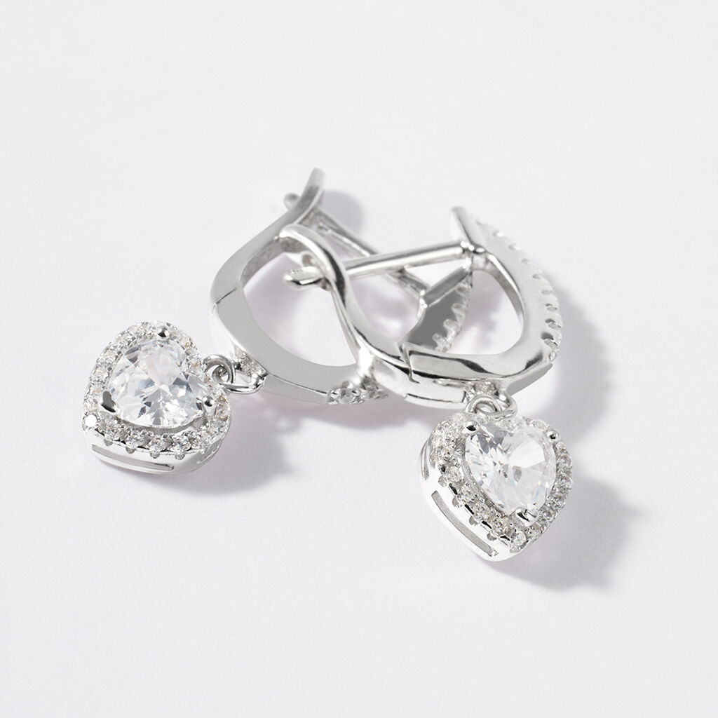 Orecchini Lobo Silver Elegance Argento Rodiato Cubic Zirconia - Orecchini a Lobo Donna | Stroili