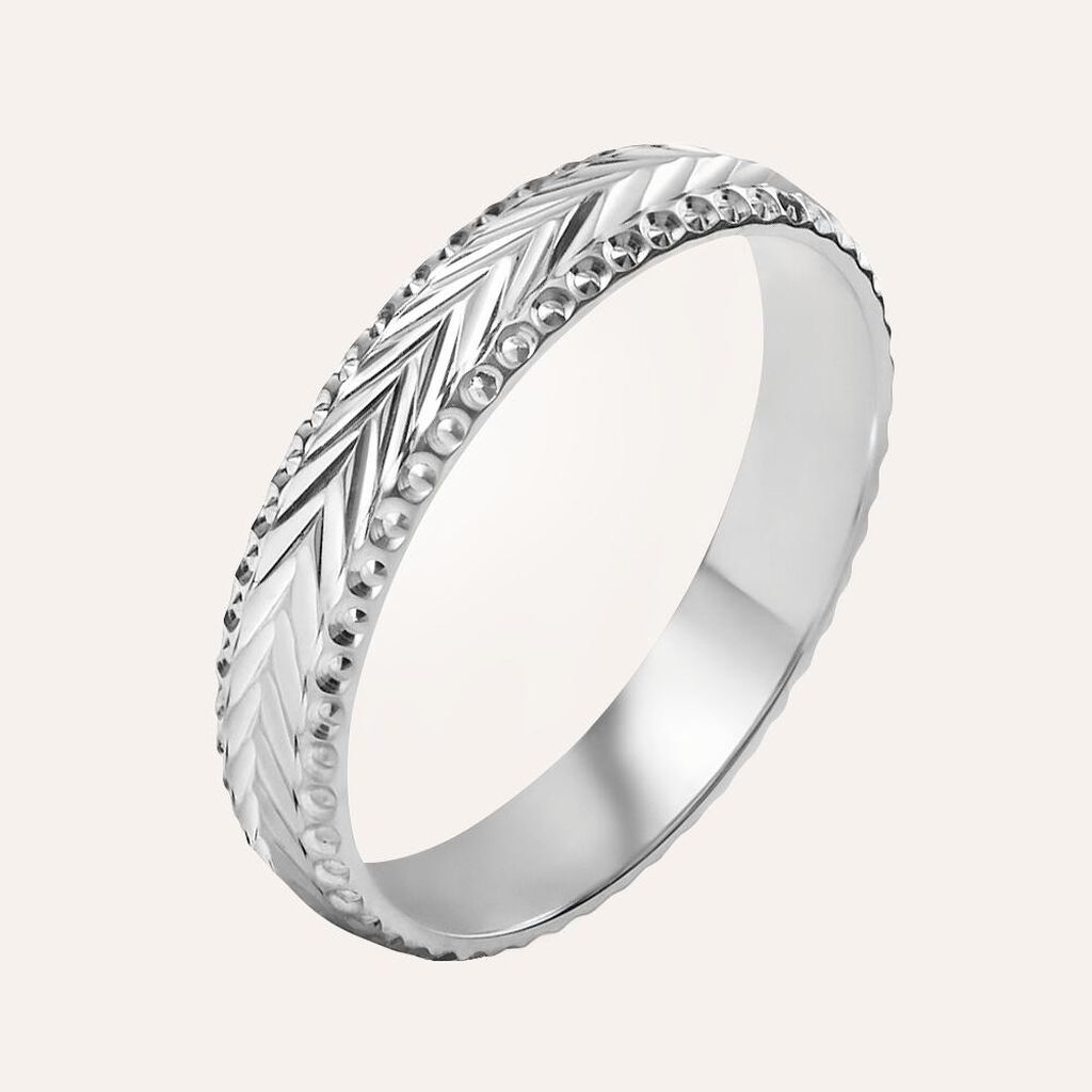 Fede Classica Diamantata 3.5 mm Oro Bianco
