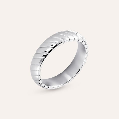 Anello Fascia Lady Phantasya Acciaio Cristallo - Anelli con Pietre Donna | Stroili
