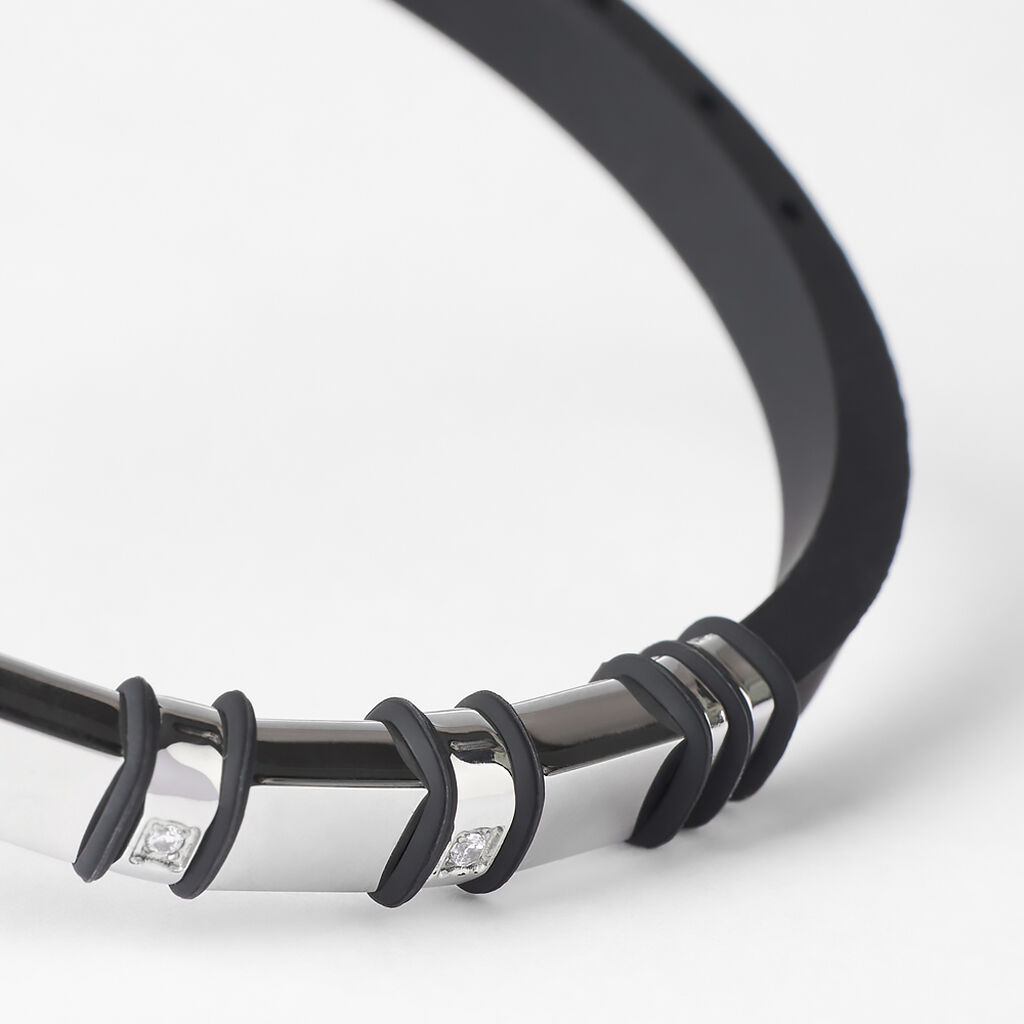 Bracciale Man Code Acciaio Cubic Zirconia - Bracciali Uomo | Stroili