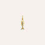 Pendente Love Beats Argento Dorato Cubic Zirconia