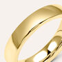 Fede Comoda Leggera Squadrata 4 mm Oro Giallo