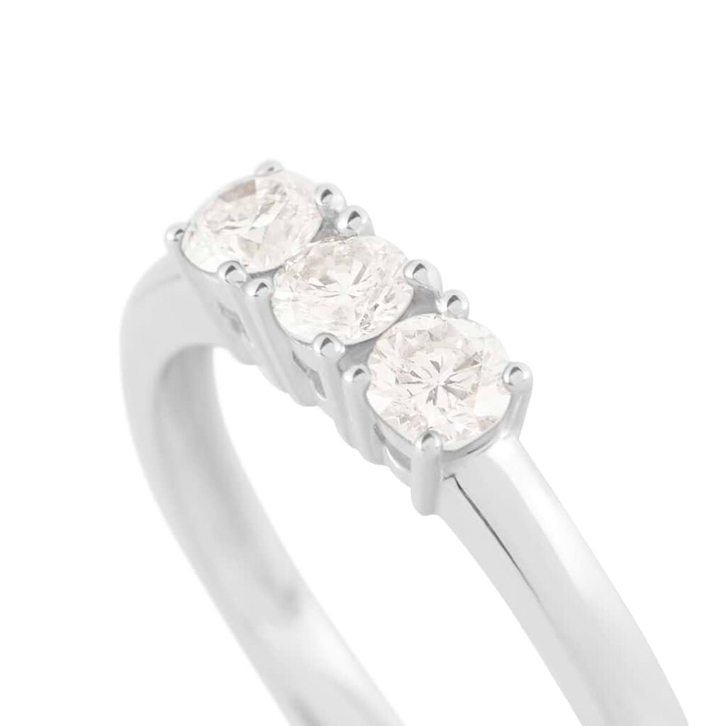 Anello Trilogy Firmamenti Oro Bianco Diamante