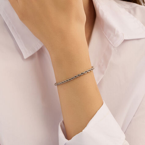 Bracciale Catena Colette Oro Bianco - Bracciali Donna | Stroili