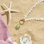 Collana Radiance Acciaio Dorato Perla D'Acqua Dolce