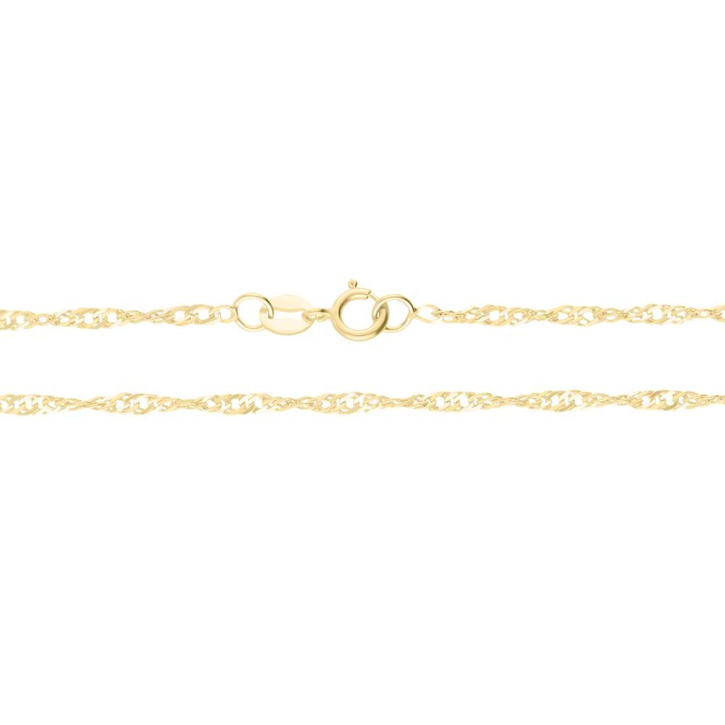 Collana catena in oro giallo a maglia barbazzale - Collane Unisex | Stroili