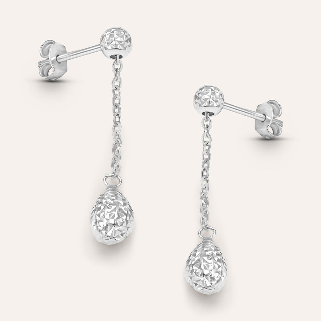 Orecchini Pendenti Isabelle Oro Bianco