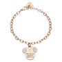 Bracciale Lady Message Acciaio Rosato Disney e Cristalli