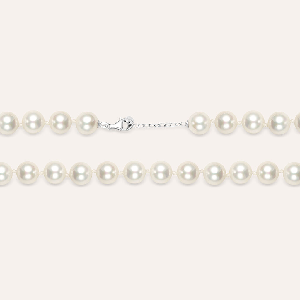 Collana Silver Pearls Argento Rodiato Perla sintentica - Collane Donna | Stroili