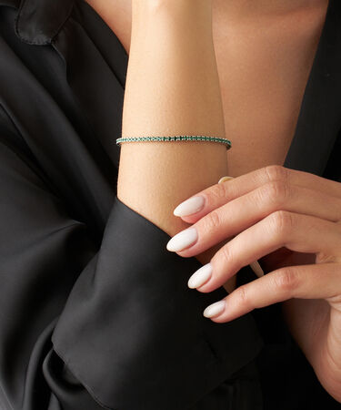 Bracciale Tennis Silver Rainbow Argento Rodiato Cubic Zirconia