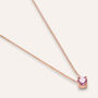 Collana Punto Luce Silver Rainbow Argento Rosa Cubic Zirconia