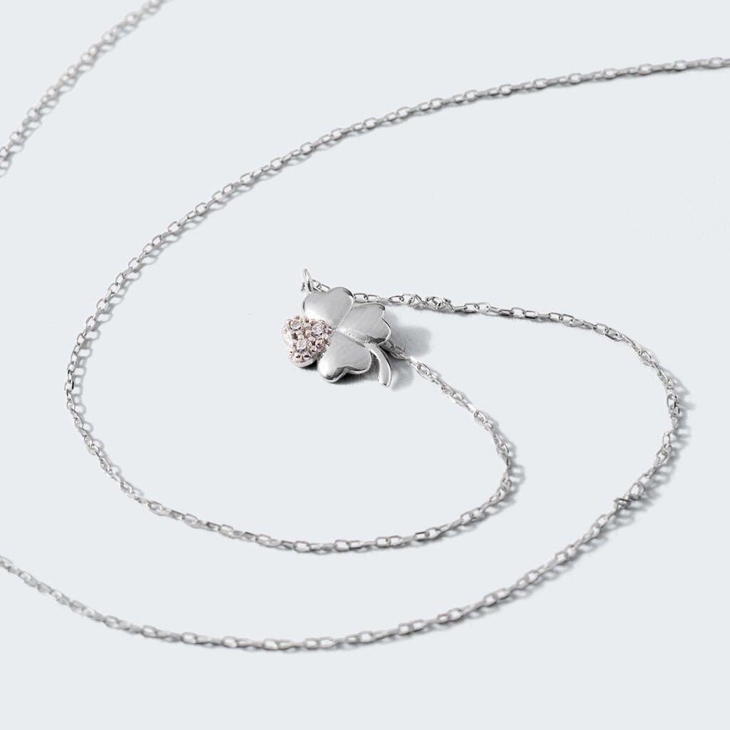 Collana Claire Oro Bianco Cubic Zirconia - Collane Donna | Stroili
