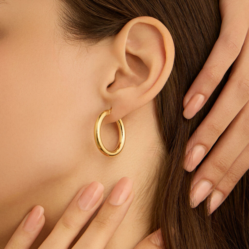 Orecchini A Cerchio Toujours Oro Giallo - Orecchini a Cerchio Donna | Stroili