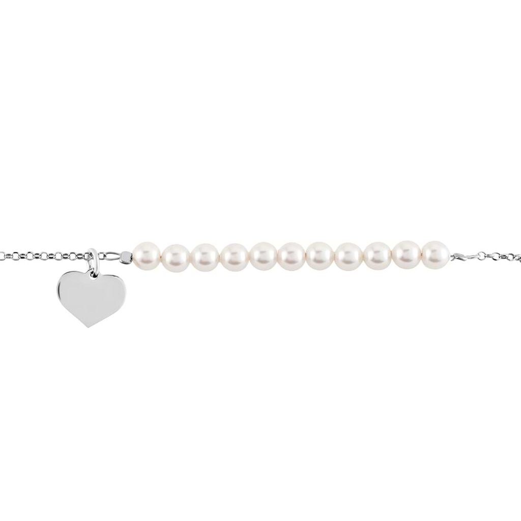 Bracciale Silver Pearls Argento Rodiato Perla sintentica - Bracciali Love Donna | Stroili