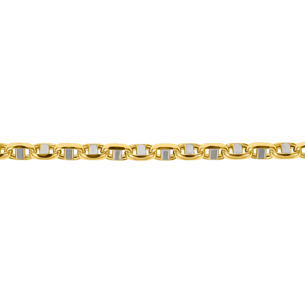 Bracciale Catena L'homme Or Oro Bicolore - Bracciali Uomo | Stroili