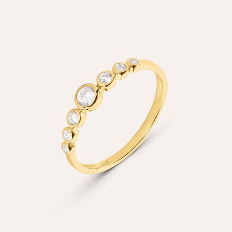 Anello Riviere Claire Oro Giallo Cubic Zirconia - Anelli Riviere Donna | Stroili