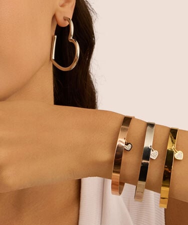 Bangle Sunrise Acciaio Rosa Cristallo