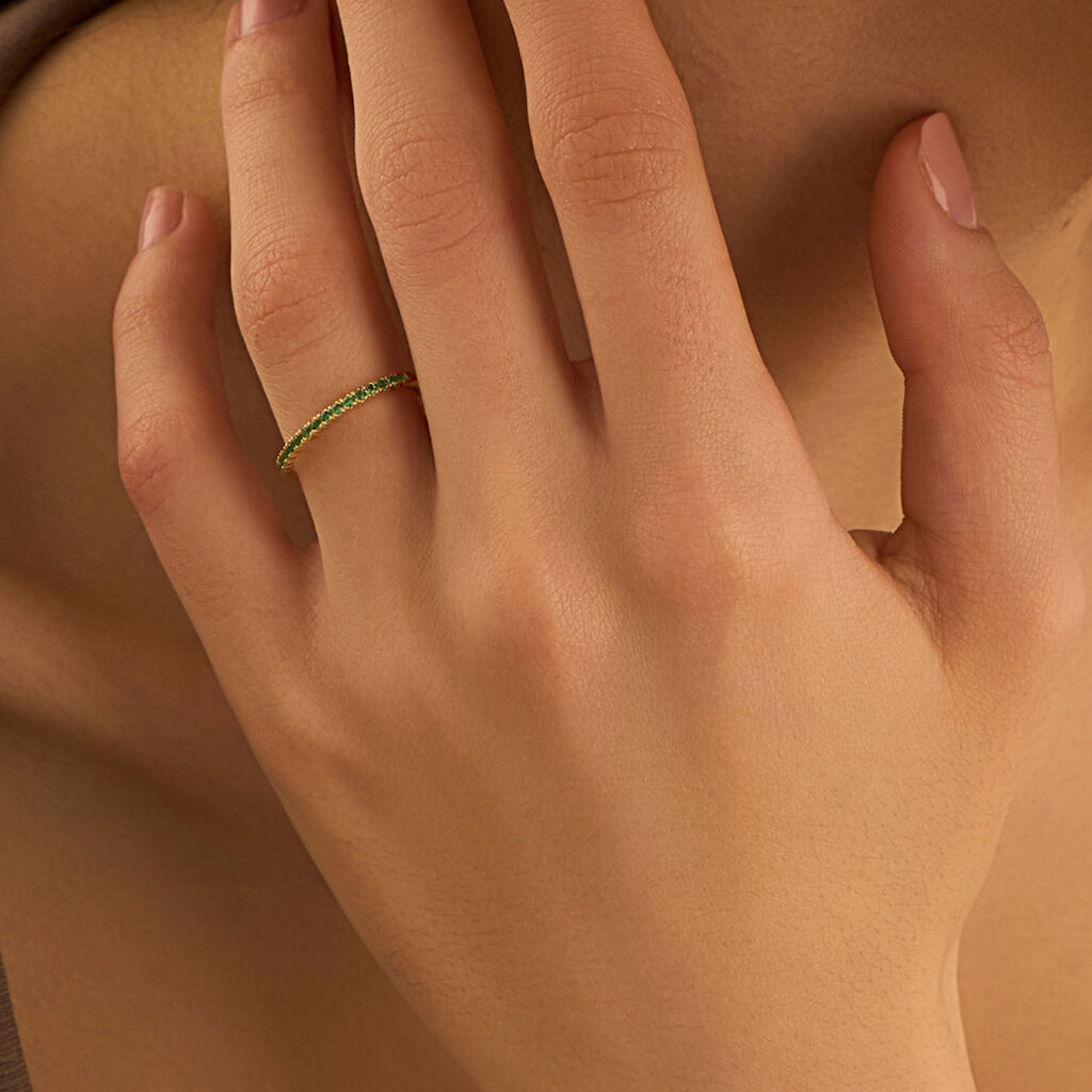 Anello Eternity Claire Oro Giallo Cubic Zirconia