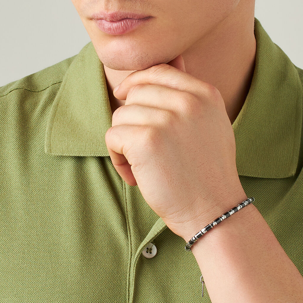 Bracciale Man Code Acciaio - Bracciali Uomo | Stroili