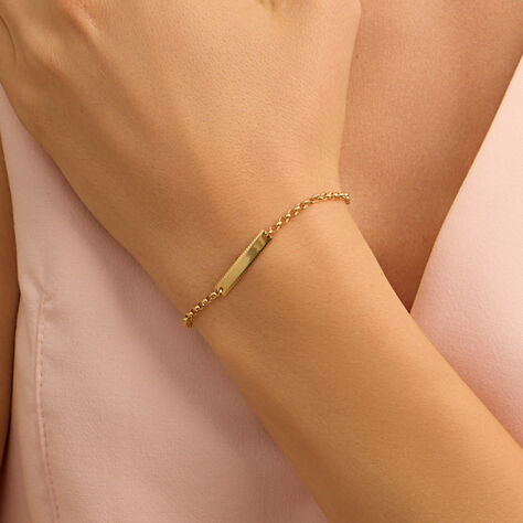 Bracciale Con Targhetta Holy Oro Giallo - Bracciali con Incisione Bambino | Stroili