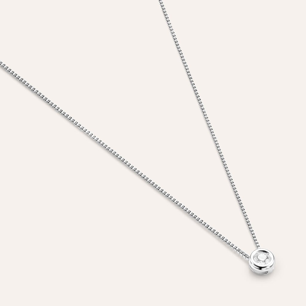 Collana Punto Luce Firmamenti Oro Bianco Diamante - Collane Punto Luce Donna | Stroili