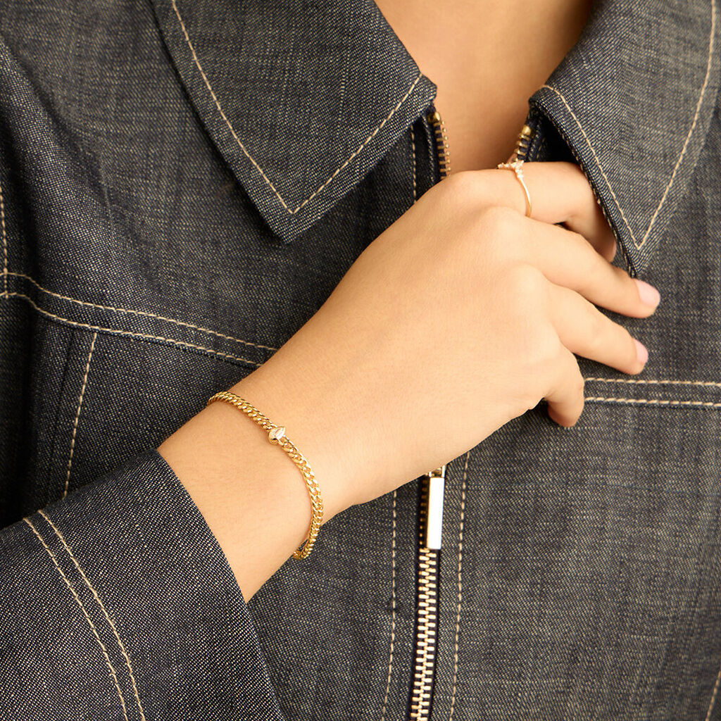 Bracciale Catena Diamade Glam Oro Giallo Diamante Lab-Grown