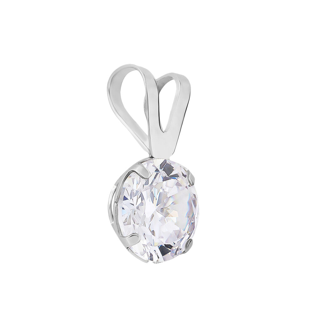 Pendente Punto Luce Poème Oro Bianco Cubic Zirconia - Ciondoli Donna | Stroili