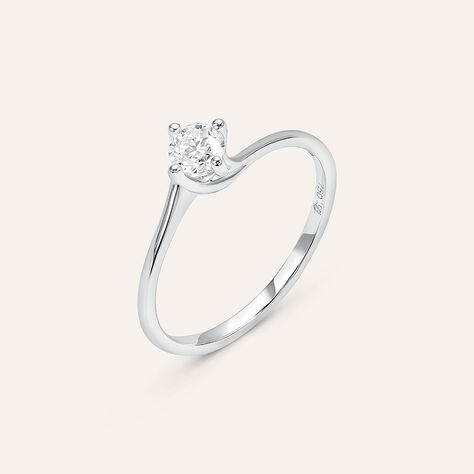 Anello Solitario Valentino Firmamenti Oro Bianco Diamante - Gioielli Donna | Stroili